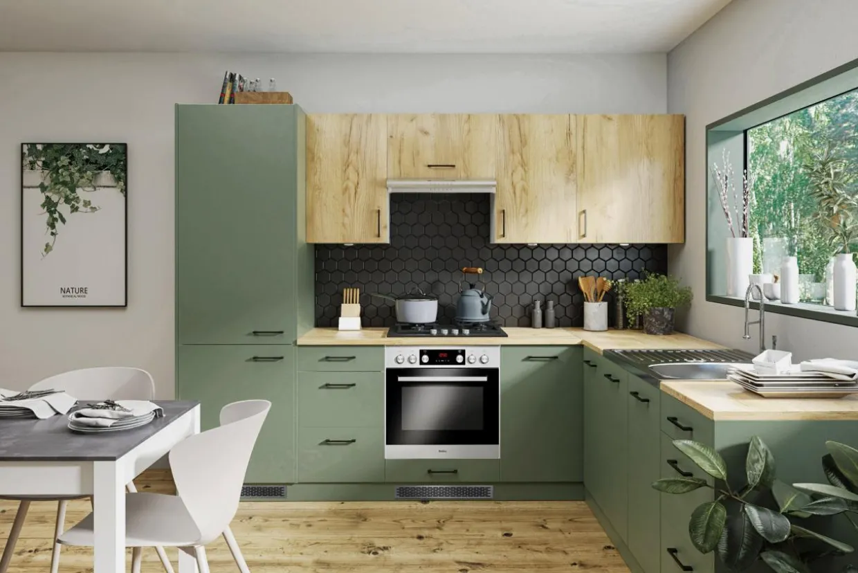 Szafka górna wysoka BASIC PLUS BPMI/40-1F (72+36/1F) smoke green