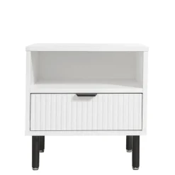 Szafka nocna ryflowana z szufladą WAVE