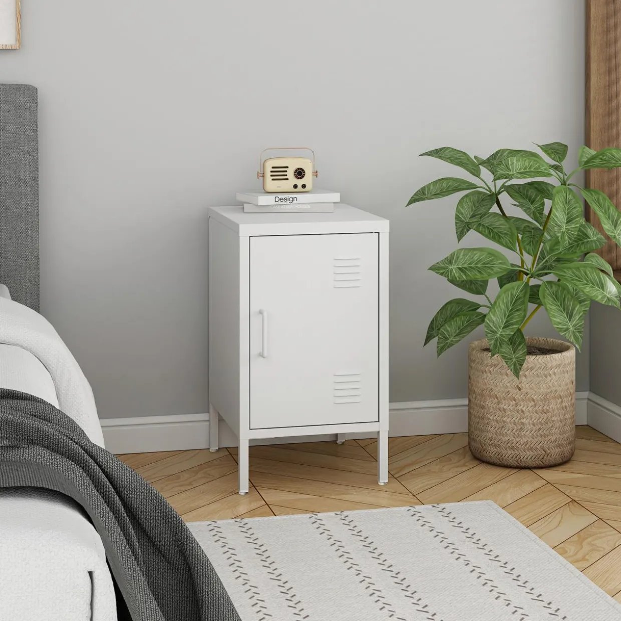 Szafka nocna SOLANS biała