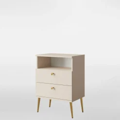 Szafka nocna wysoka beżowa HIGH