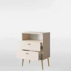 Szafka nocna wysoka beżowa HIGH