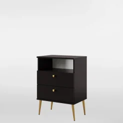 Szafka nocna wysoka czarna HIGH