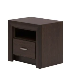 Szafka nocna z szufladą ciemny brąz PARIS