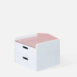 Szafka nocna z szufladami FALIANO różowa