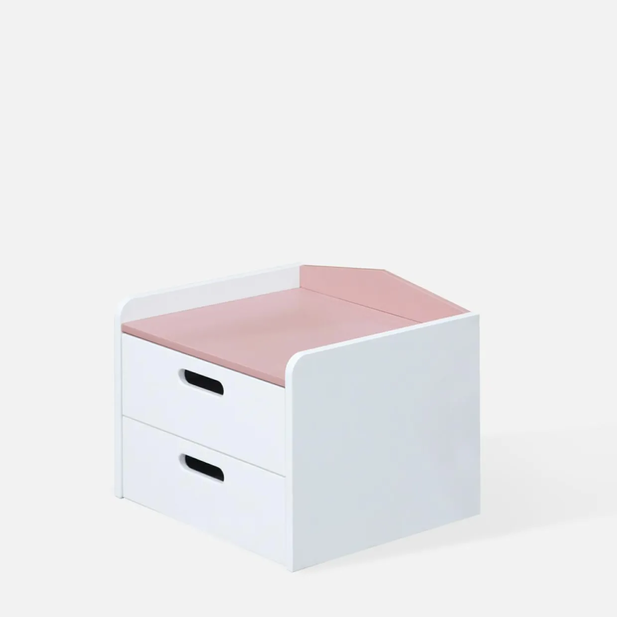 Szafka nocna z szufladami FALIANO różowa