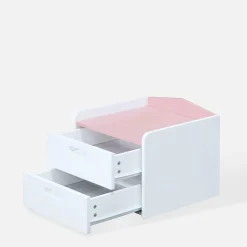 Szafka nocna z szufladami FALIANO różowa