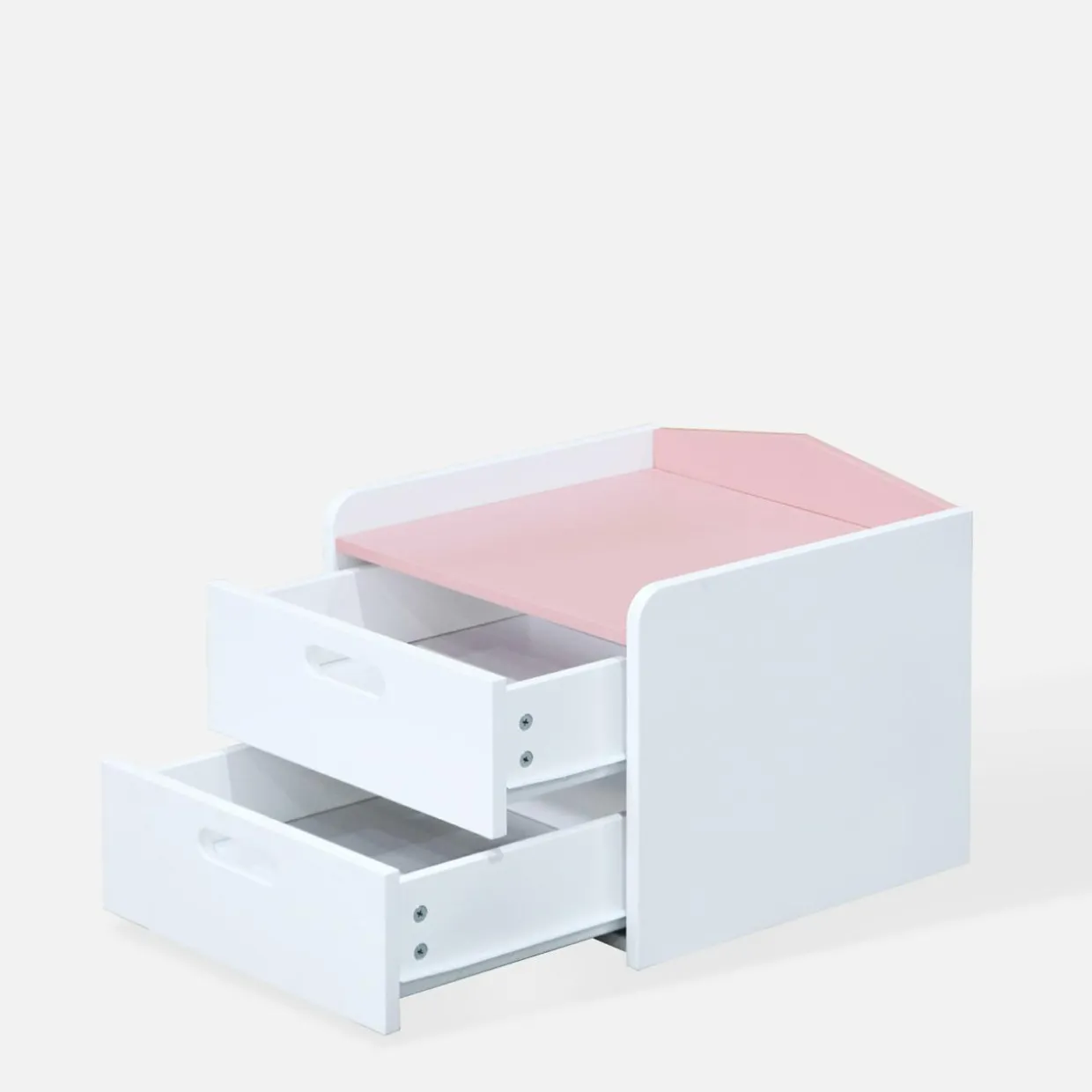 Szafka nocna z szufladami FALIANO różowa