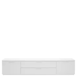 Szafka RTV biała MUNDI 240 cm