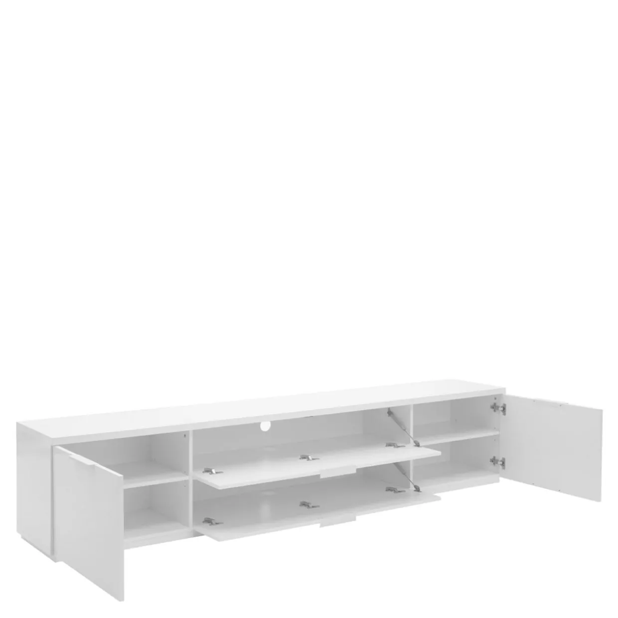 Szafka RTV biała MUNDI 240 cm