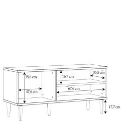 Szafka RTV boho CALASETTA 120 cm