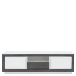 Szafka RTV CANNE NEW 1S2D CQNT132B z oświetleniem