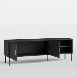 Szafka RTV czarna MOND 160 cm