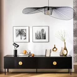 Szafka RTV czarna MOND 200 cm