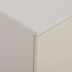 Szafka RTV 2-drzwiowa z szufladami i wnęką GANYMEDE jasny beż