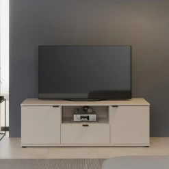 Szafka RTV GANYMEDE jasny beż