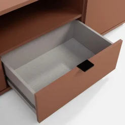 Szafka RTV GANYMEDE terracotta