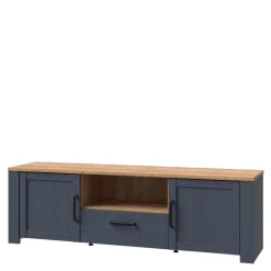 Szafka RTV granatowa BOHOL z szufladą