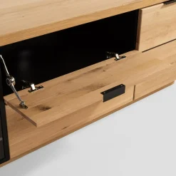 Szafka RTV loftowa z oświetleniem NAPOLI