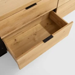 Szafka RTV loftowa z oświetleniem NAPOLI