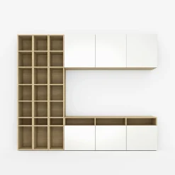 Szafka RTV MULTI WALL biały połysk