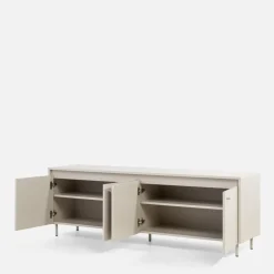 Szafka RTV na metalowych nóżkach TORINO kaszmir