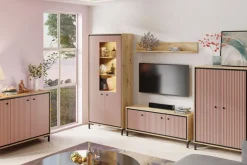 Szafka RTV PARII różowa