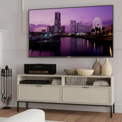 Szafka RTV pod telewizor kaszmirowa CARMEN