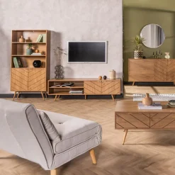 Szafka RTV w jodełkę ESTIMA