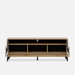 Szafka RTV z czarnym dekorem KRIS