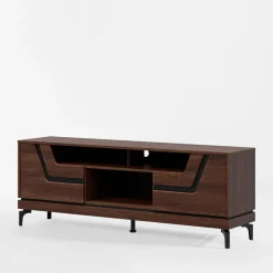 Szafka RTV z czarnym dekorem VERO