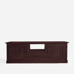 Szafka RTV z litego drewna PAOLA brzoza mahoń, 175 cm