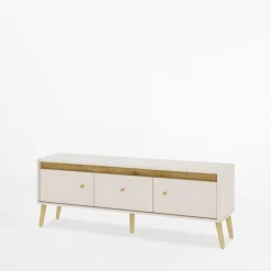 Szafka RTV z oświetleniem LORENA 155 cm kaszmir