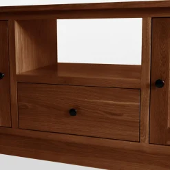 Szafka RTV z szufladą lite drewno STELLA dąb koniakowy