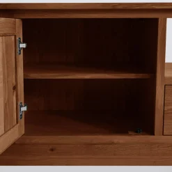 Szafka RTV z szufladą lite drewno STELLA dąb koniakowy