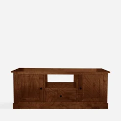 Szafka RTV z szufladą lite drewno szerokość 150 cm STELLA dąb koniakowy