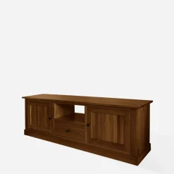 Szafka RTV z szufladą lite drewno STELLA dąb rustykalny