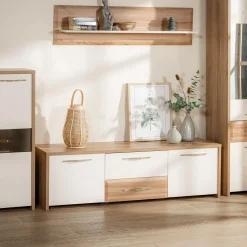 Szafka RTV z szufladami GALA wysoki połysk