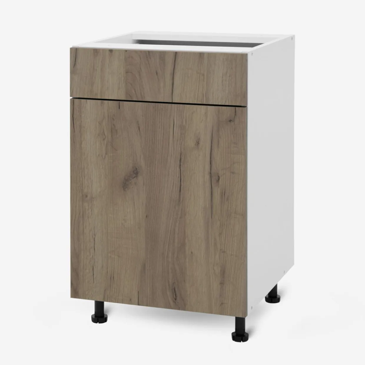 Szafka stojąca z szufladą BASIC PLUS BP/D50SR1 dark rockfort hickory