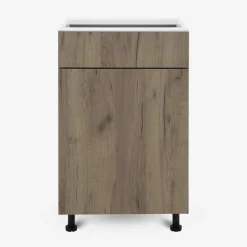 Szafka stojąca z szufladą BASIC PLUS BP/D50SR1 dark rockfort hickory