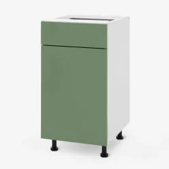 Szafka stojąca z szufladą BASIC PLUS BP/D40SR1 smoke green