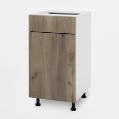 Szafka stojąca z szufladą BASIC PLUS BP/D40S1 dark rockfort hickory