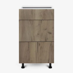 Szafka stojąca z szufladami BASIC PLUS BP/D45S3 dark rockfort hickory