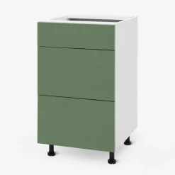 Szafka stojąca z szufladami BASIC PLUS BP/D45SR3 smoke green