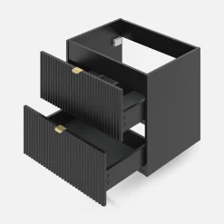 Szafka umywalkowa czarny mat BELT 60 cm