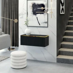 Szafka wisząca czarna GOLD 80 cm