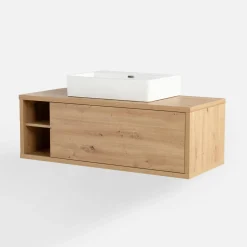 Szafka wisząca LADAMA z szufladą i umywalką