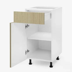 Szafka z szufladą BASIC PLUS BP/D40S1 sand barbera oak