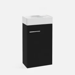 Szafka z umywalką czarna KIM 40 cm