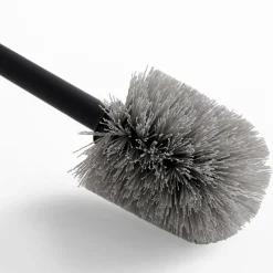 Szczotka do WC czarna z bambusowym uchwytem