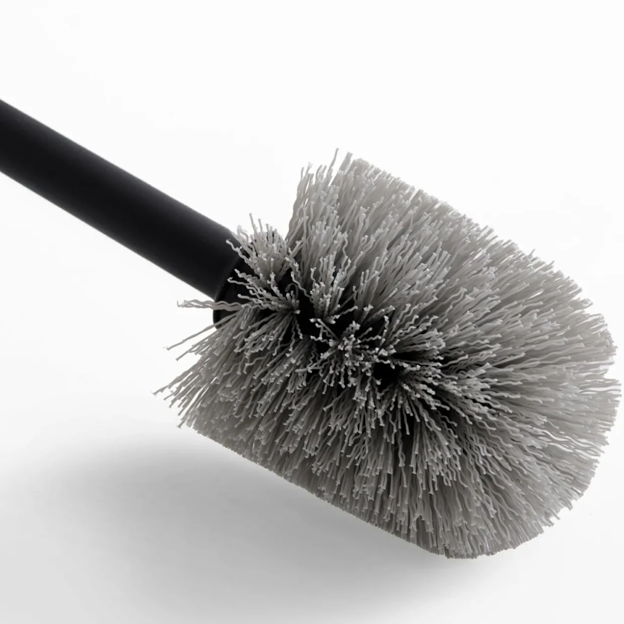 Szczotka do WC czarna z bambusowym uchwytem